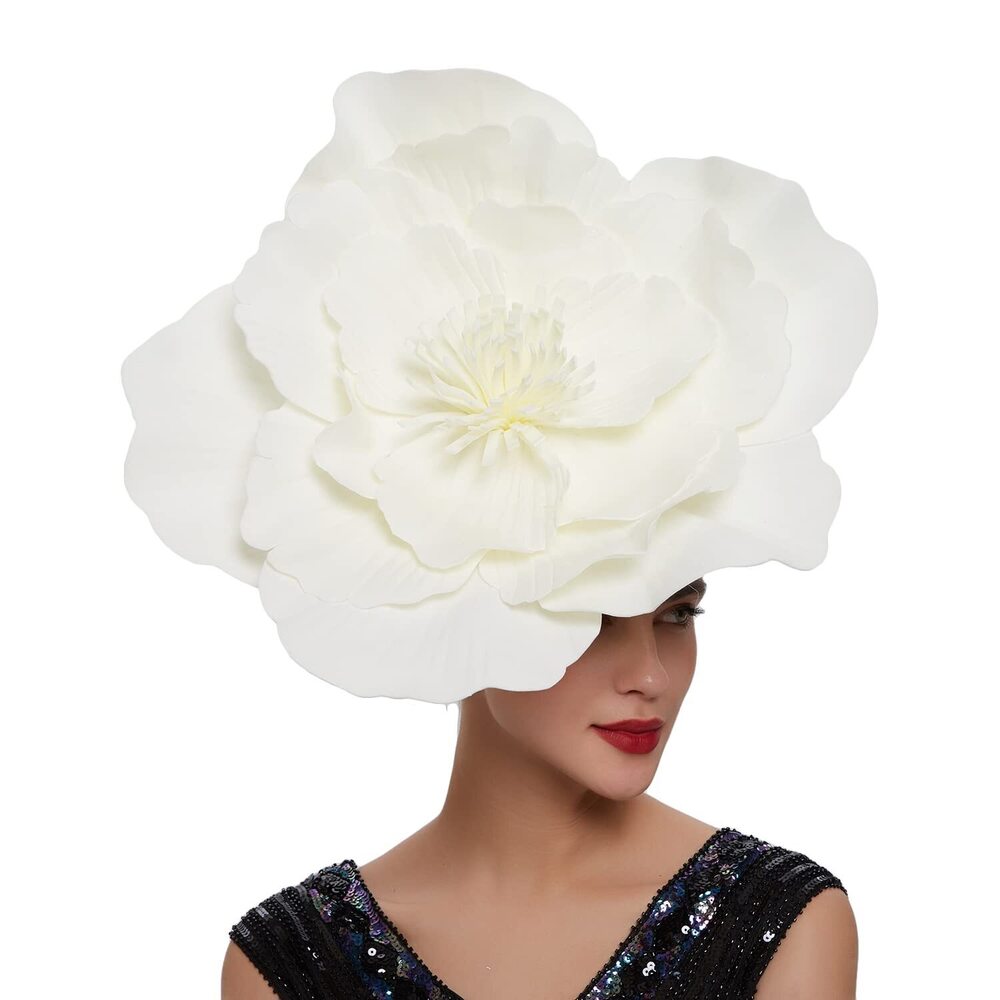 8572 Large Flower Fascinators For Girls Women Tea Party Cocktail Headwear